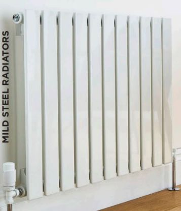 Picture of Boston Horizontal White Radiator Single price from £85.50