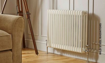 Laser Klassic Horizontal 3 Column White Radiator