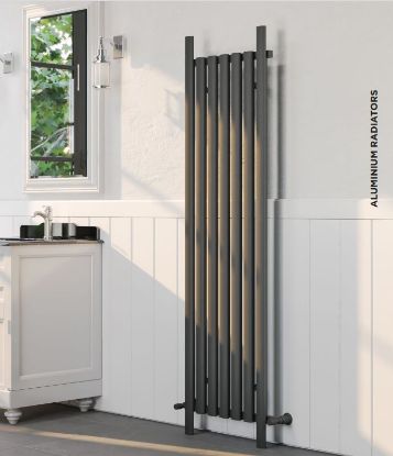 Brunswick aluminium radiator Grey